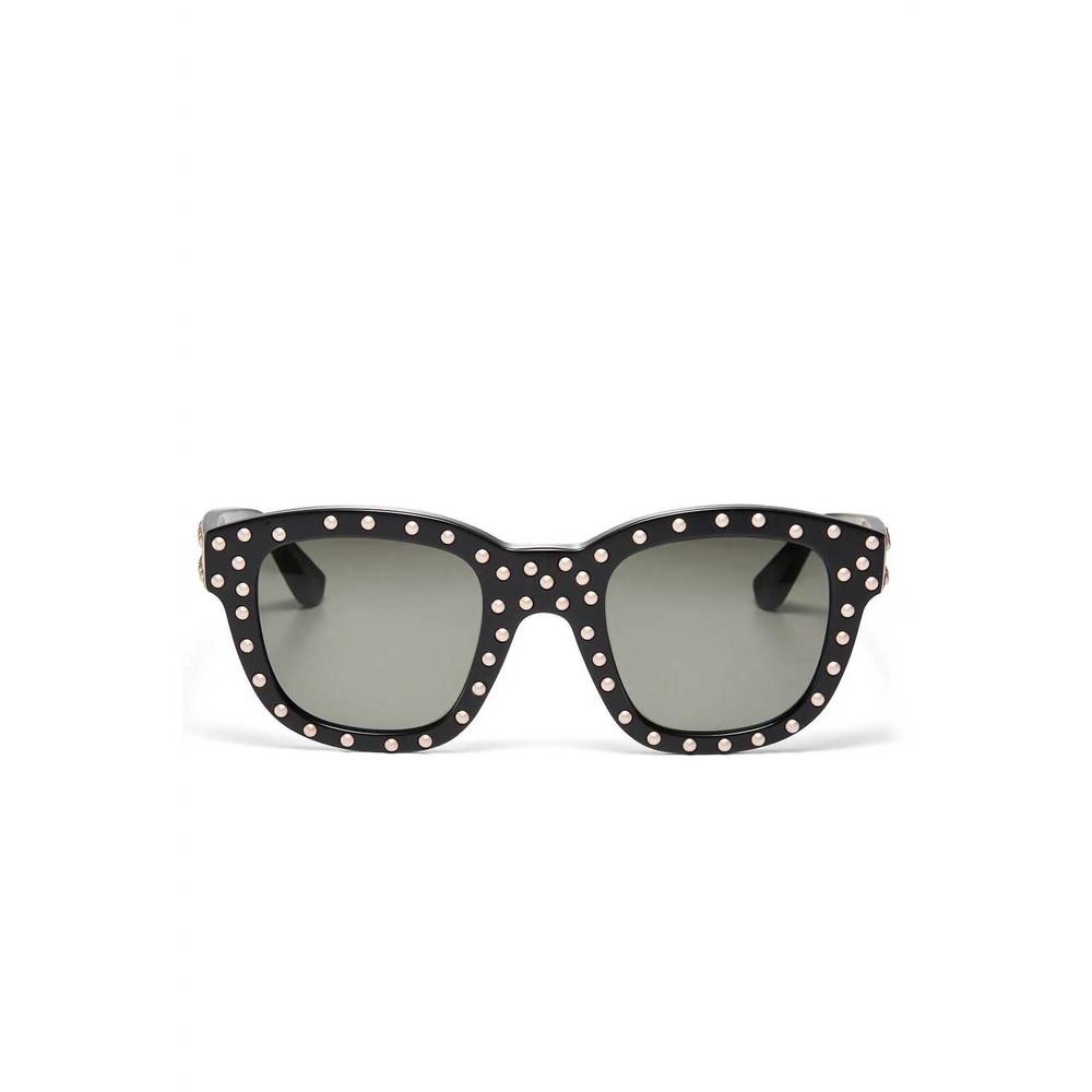 SAINT LAURENT classic studded sunglasses in black